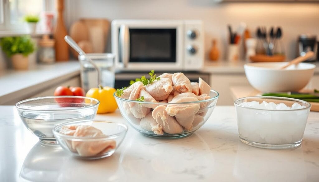 Defrosting chicken