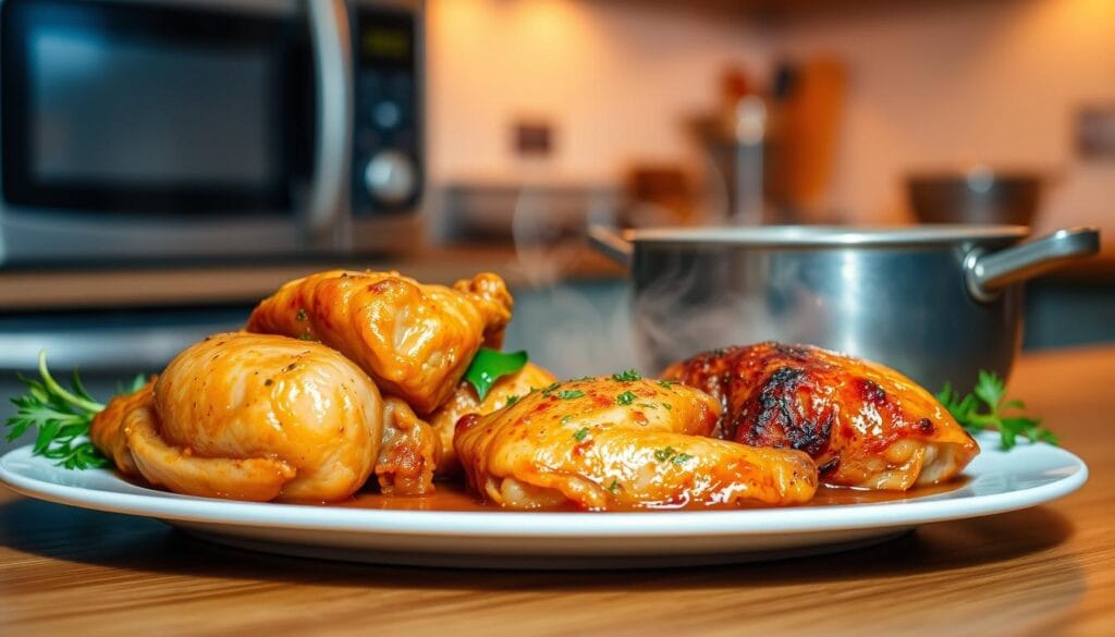 Reheating chicken