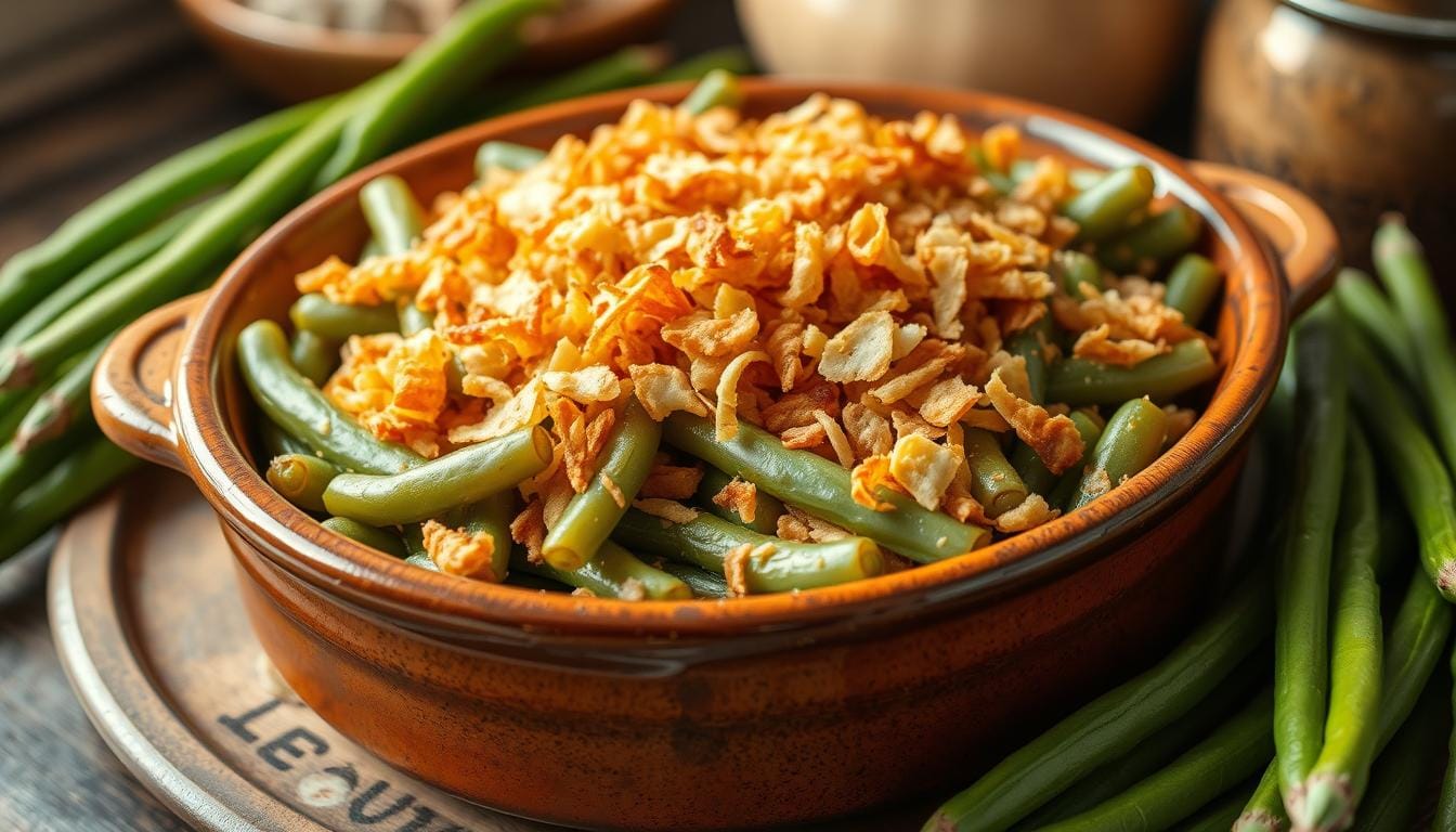 Which is better in green bean casserole, canned or frozen?