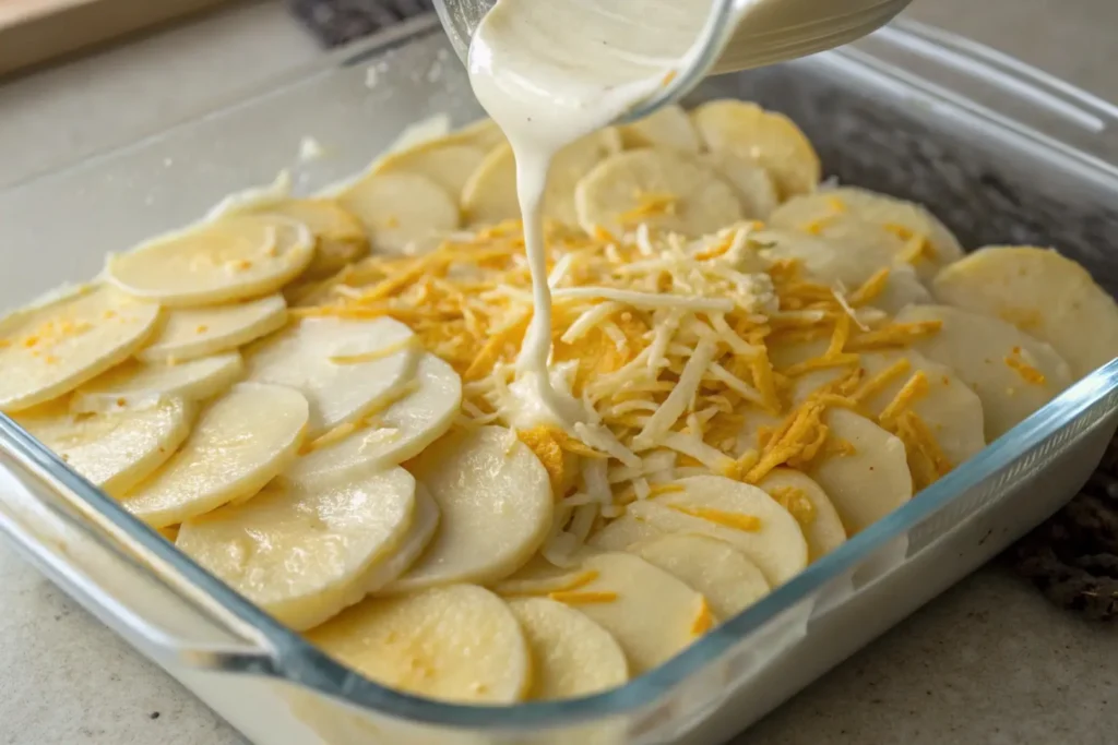How do you make Paula Deen's scalloped potatoes?