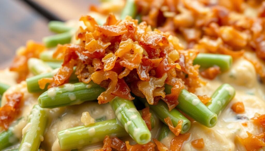 crispy onion topping Fresh vs Frozen Green Beans