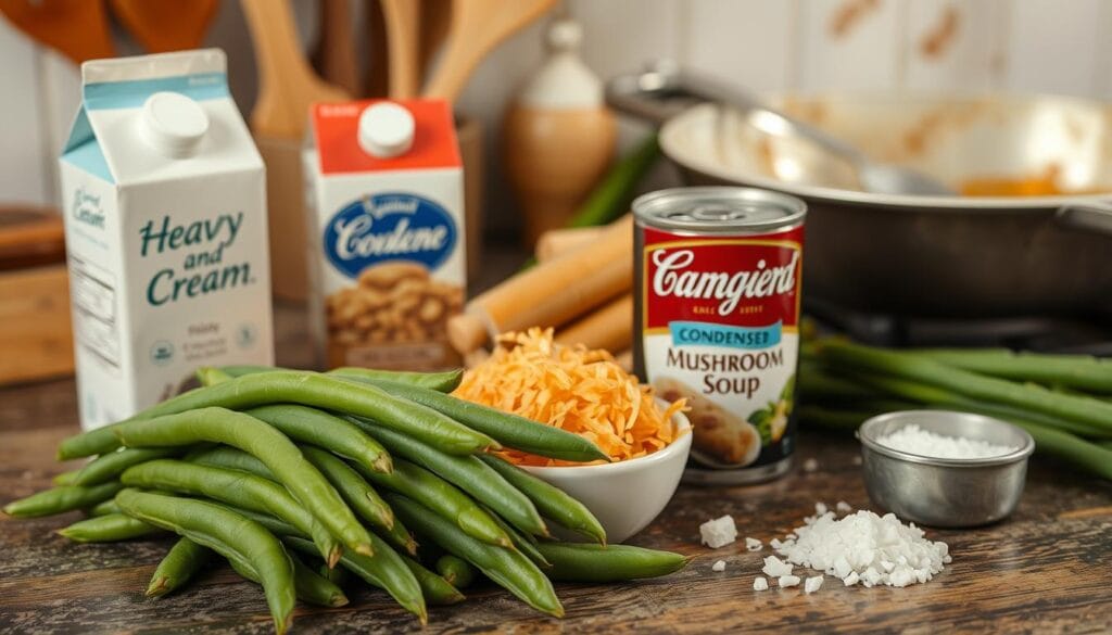 green bean casserole ingredients Heavy Cream in Green Bean Casserole