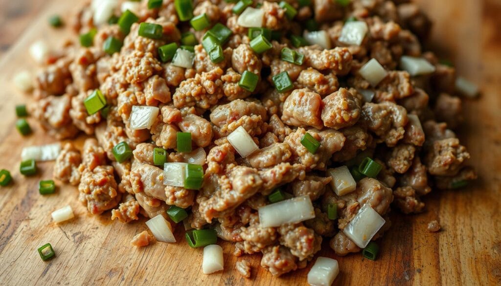 raw onions in meatloaf